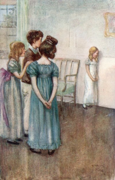 Illustratie voor Northanger Abbey door Jane Austen door Arthur Wallis Mills