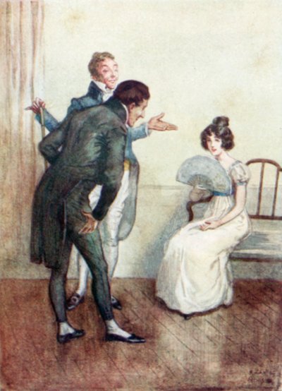 Illustratie voor Northanger Abbey door Jane Austen door Arthur Wallis Mills
