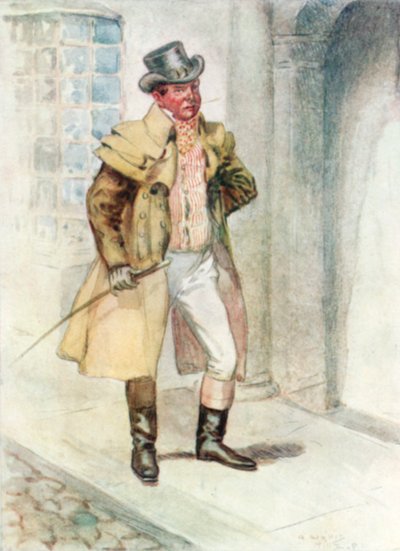Illustratie voor Northanger Abbey door Jane Austen door Arthur Wallis Mills