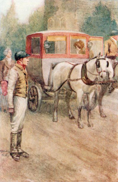 Illustratie voor Northanger Abbey door Jane Austen door Arthur Wallis Mills