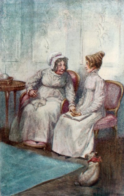 Illustratie voor Northanger Abbey door Jane Austen door Arthur Wallis Mills