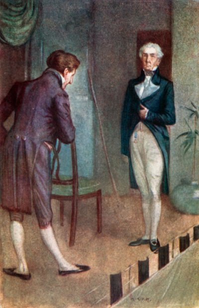 Illustratie voor Northanger Abbey door Jane Austen door Arthur Wallis Mills