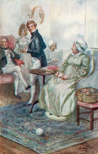 Illustratie voor Northanger Abbey door Jane Austen door Arthur Wallis Mills