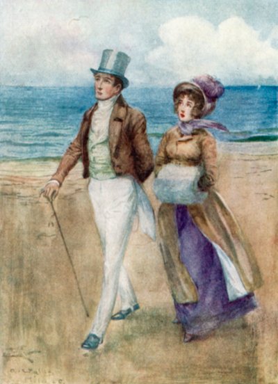 Illustratie voor Persuasion door Jane Austen door Arthur Wallis Mills