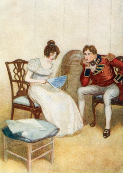Illustratie voor Pride and Prejudice door Jane Austen door Arthur Wallis Mills