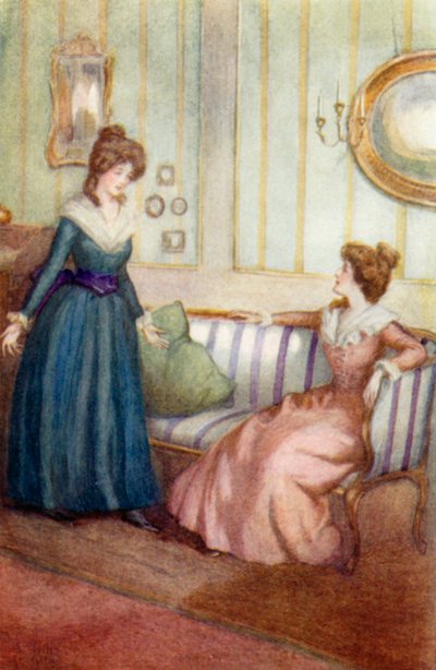 Illustratie voor Trots en Vooroordeel door Jane Austen door Arthur Wallis Mills