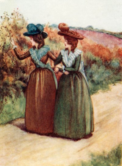 Illustratie voor Sense and Sensibility door Jane Austen door Arthur Wallis Mills