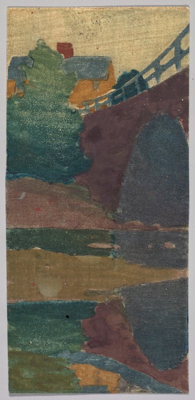 De oude brug of brug van Ipswich door Arthur Wesley Dow