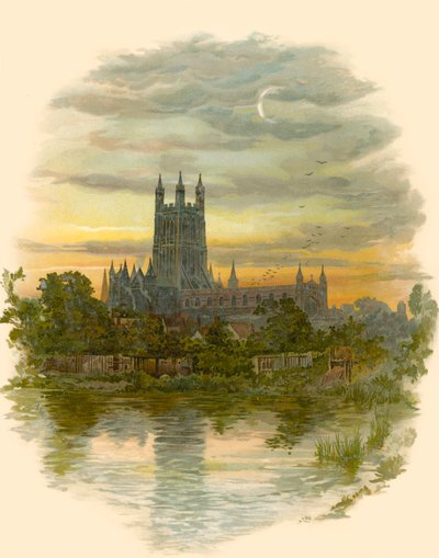 Kathedraal van Gloucester, Noordwest door Arthur Wilde Parsons