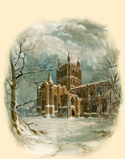 Hereford Cathedral, Noordwest door Arthur Wilde Parsons
