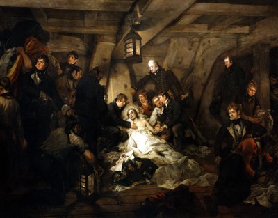 De dood van admiraal Lord Nelson, 1805 1807 door Arthur William Devis