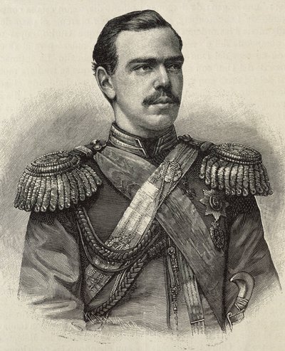 Alexander III van Rusland (1845-1894). Tsaar van Rusland (1881-1894), zoon en opvolger van Alexander II. Gravure. door Artist Unknown