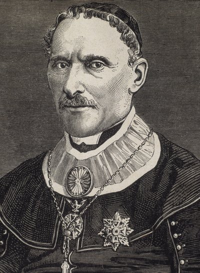 Rafael de Ambrosio (19e eeuw). Aartsbisschop. Gravure. door Artist Unknown