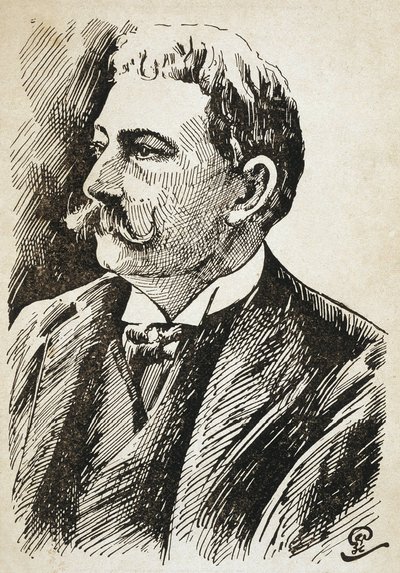 AZEVEDO, Aluisio de (1857-1913). Braziliaanse schrijver. Gravure. door Artist Unknown