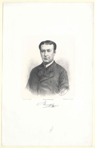 Adolf von Sonnenthal door Artist Unknown