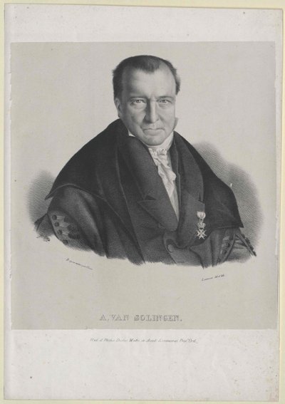 Adriaan van Solingen (print) door Artist Unknown