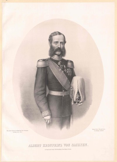 Albert I Koning van Saksen, door Artist Unknown