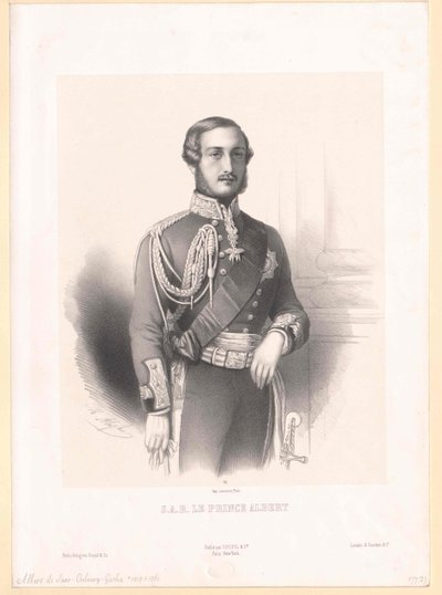 Albert, prins-gemaal van Engeland hertog van Saksen prins van Saksen-Coburg-Gotha door Artist Unknown