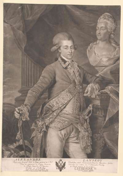 Aleksandr Dimitrijevitsj Lanskoi door Artist Unknown
