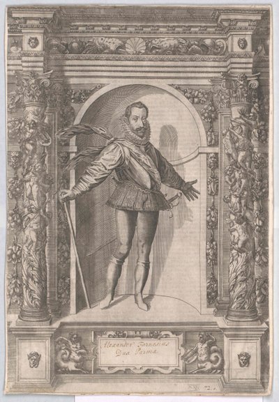 Alexander Farnese door Artist Unknown