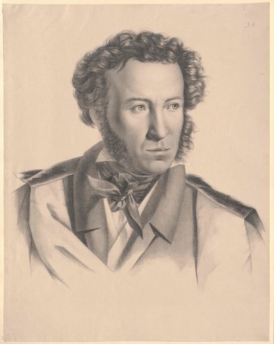 Alexander Sergejevitsj Poesjkin door Artist Unknown