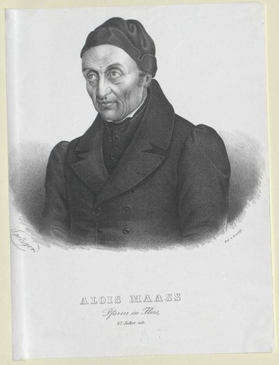 Alois Maas (afdruk) door Artist Unknown