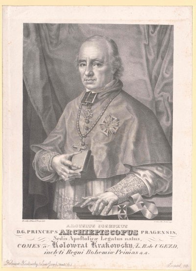 Aloysius Jozef graaf Kolovrat Krakowski door Artist Unknown