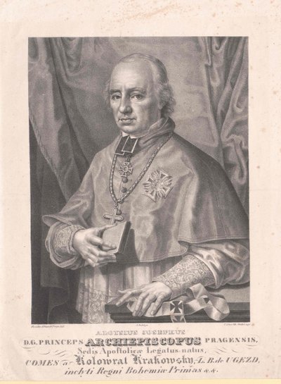 Aloysius Jozef graaf Kolovrat Krakowski door Artist Unknown