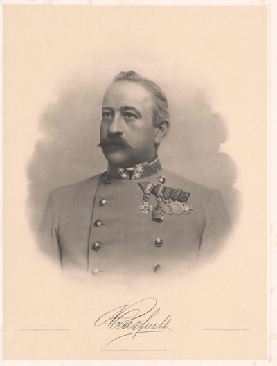 Ambros Ritter von Mras (druk) door Artist Unknown