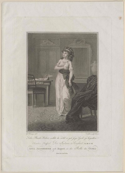 Anna Adamberger-Jaquet door Artist Unknown