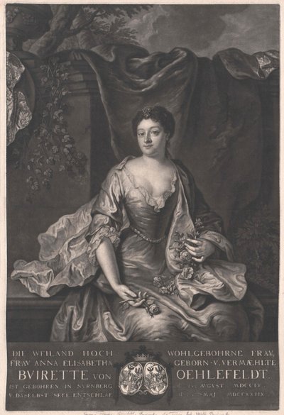 Anna Elisabeth Buirette-Oehlefeld door Artist Unknown