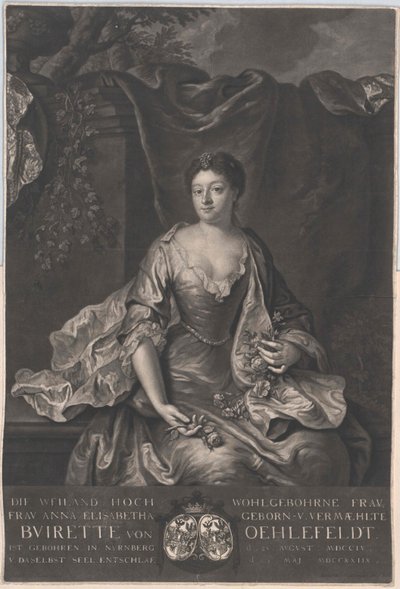 Anna Elisabeth Buirette-Oehlefeld door Artist Unknown