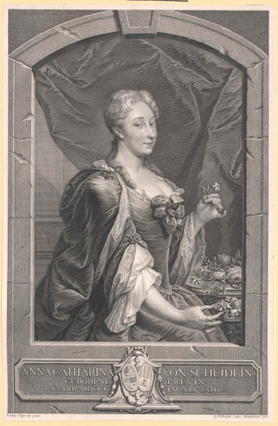 Anna Katharina von Scheidlin door Artist Unknown