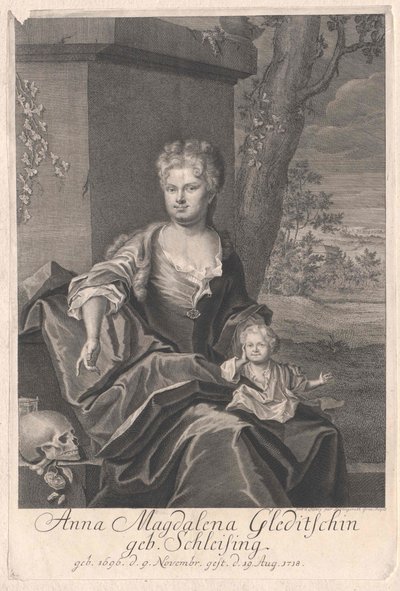 Anna Magdalena Schleising door Artist Unknown