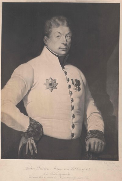 Anton baron Mayer von Heldensfeld door Artist Unknown