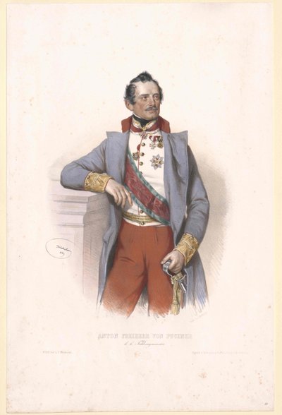 Anton baron Puchner door Artist Unknown