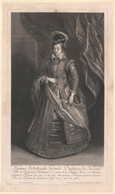 Aartshertogin van Oostenrijk Johanna door Artist Unknown