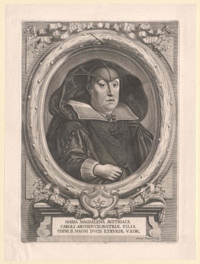 Aartshertogin van Oostenrijk Maria Magdalena door Artist Unknown