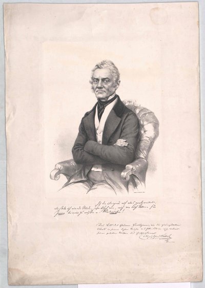 August Frederik Walzel door Artist Unknown