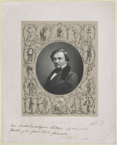 August Weihrauch (afdruk) door Artist Unknown