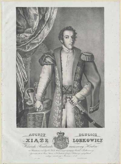 Augustus graaf Lobkowitz door Artist Unknown