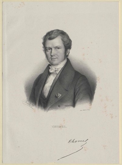 Auguste-Francois Chomel (afdruk) door Artist Unknown