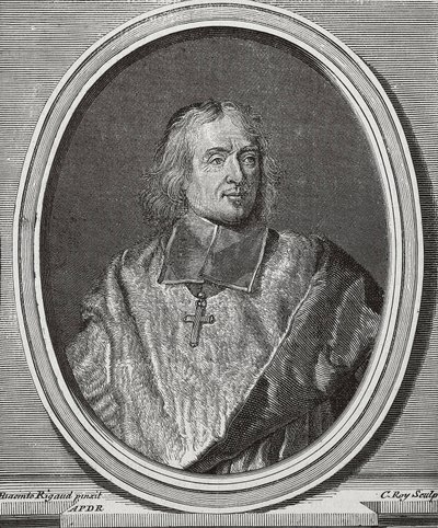 BOSSUET, Jacques-Benigne (1627-1704). Engelse theoloog en bisschop. Portret kopie van het origineel van Hyacinthe Rigaud door Artist Unknown