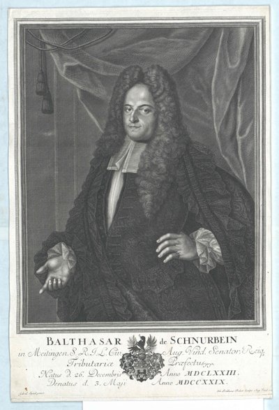 Balthazar Schnurbein von und zu Meitingen door Artist Unknown
