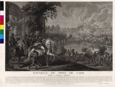 Slag bij Lodi op 10 mei 1796 door Artist Unknown