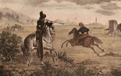 CABRERA Y GRINO, Ramon (1806-1877). Spaanse Carlistische militair. Spanje. Carlistenoorlogen. Cavalerie van de Cid. Afbeelding uit 