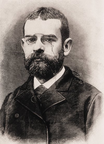 CLARIN, Leopoldo Alas y Urena, ook wel genoemd (1852-1901). Spaanse schrijver. Gravure door Artist Unknown