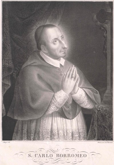 Carlo Borromeo, door Artist Unknown