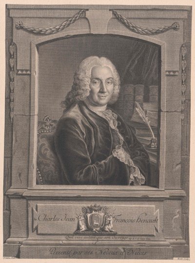 Charles-Jean-Francois Henault door Artist Unknown