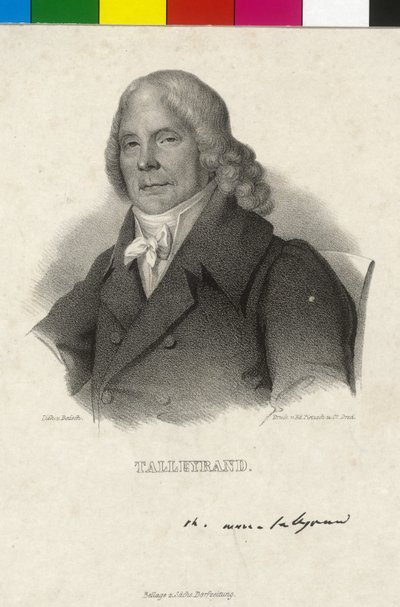 Charles Maurice hertog Talleyrand-Perigord door Artist Unknown